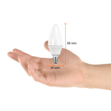 KIT DE 15 PIEZAS DE FOCO LED TECNOLITE TIPO VELA 4W LUZ SUAVE CALIDA BASE E12