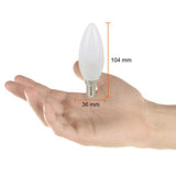 KIT DE 13 PIEZAS DE FOCO LED TECNOLITE TIPO VELA 4W LUZ SUAVE CALIDA BASE E14