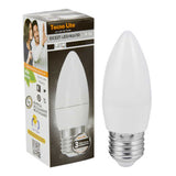 KIT DE 12 PIEZAS DE FOCO LED TECNOLITE TIPO VELA 4W LUZ SUAVE CALIDA BASE E27