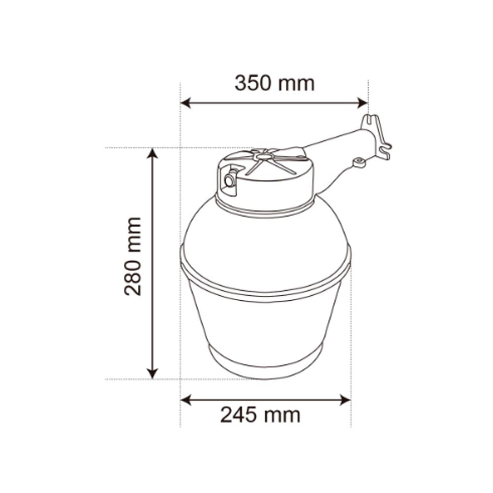 KIT DE 2 LAMPARAS DE EXTERIOR MURO LED 50W 6500K E27 TECNOLITE