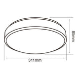 KIT DE 2 PIEZAS DE LAMPARA DE INTERIOR LED ANSER II TECNOLITE PARA SOBREPONER 16W LUZ SUAVE CALIDA