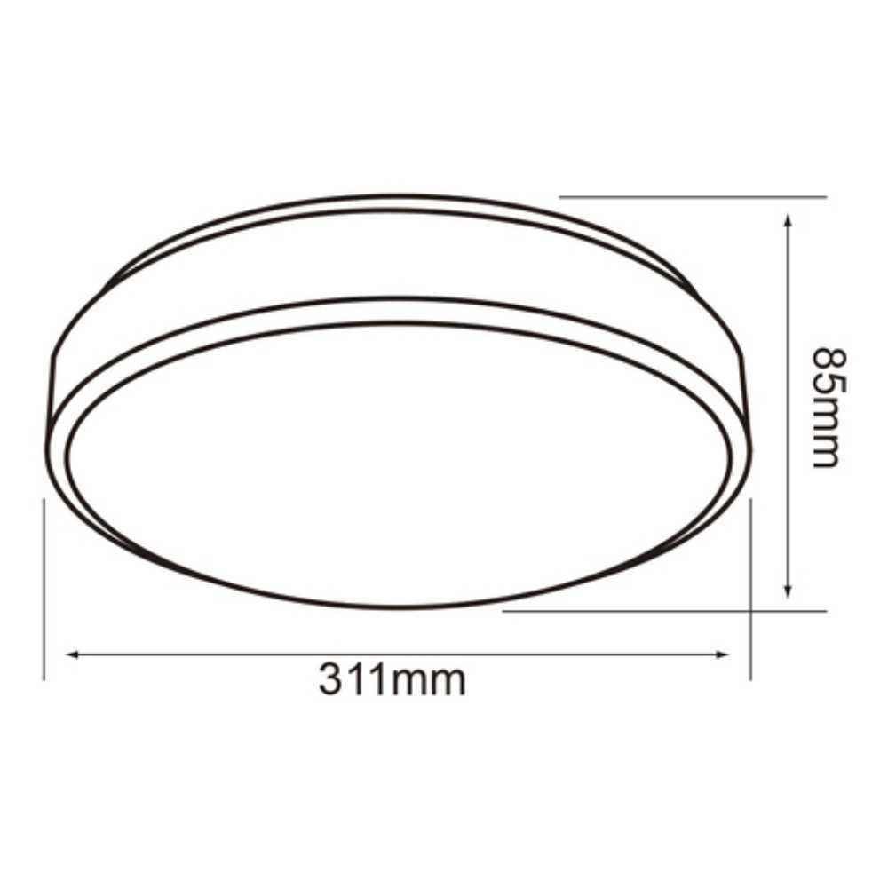KIT DE 2 PIEZAS DE LAMPARA DE INTERIOR LED ANSER I TECNOLITE PARA SOBREPONER 16W LUZ DE DIA