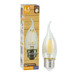 KIT DE 14 PIEZAS DE FOCO LED TECNOLITE TIPO VELA ATENUABLE 4.5W LUZ SUAVE CALIDA BASE E27