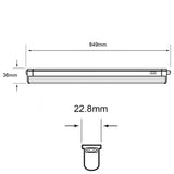 KIT DE 2 PIEZAS DE LAMPARA LINEAL LED TECNOLITE PEKIN VII PARA SOBREPONER 14W LUZ BLANCA NEUTRA