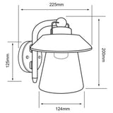 KIT DE 2 PIEZAS DE FAROL DE EXTERIOR SPICA TECNOLITE PARA SOBREPONER 20W BASE E27
