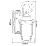 KIT DE 2 PIEZAS DE FAROL DE EXTERIOR SABINO TECNOLITE PARA SOBREPONER 13W BASE E27