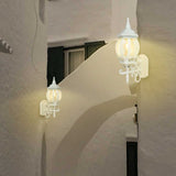 KIT DE 2 PIEZAS DE FAROL DE EXTERIOR SIENA TECNOLITE PARA SOBREPONER 26W BASE E27 BLANCO