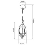 KIT DE 2 PIEZAS DE FAROL DE EXTERIOR PARA SOBREPONER SIENA II TECNOLITE 26W BASE E27 CAFÉ