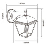 KIT DE 2 PIEZAS DE FAROL DE EXTERIOR LED HEDERA TECNOLITE PARA SOBREPONER LUZ SUAVE CALIDA