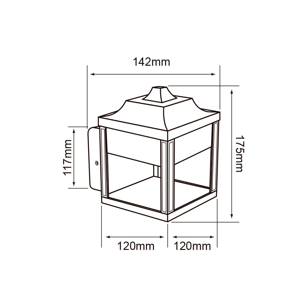 KIT DE 2 PIEZAS DE FAROL DE EXTERIOR LED OXALIS TECNOLITE PARED ARBOTANTE 9W LUZ SUAVE CALIDA IP44 LED INTEGRADO