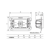 TOMACORRIENTE DUPLEX ICFT 15A 127V CON AUTOPRUEBA Y PROTECCION INFANTIL INCLUYE CHASIS NEGRO MCA LIVING NOW