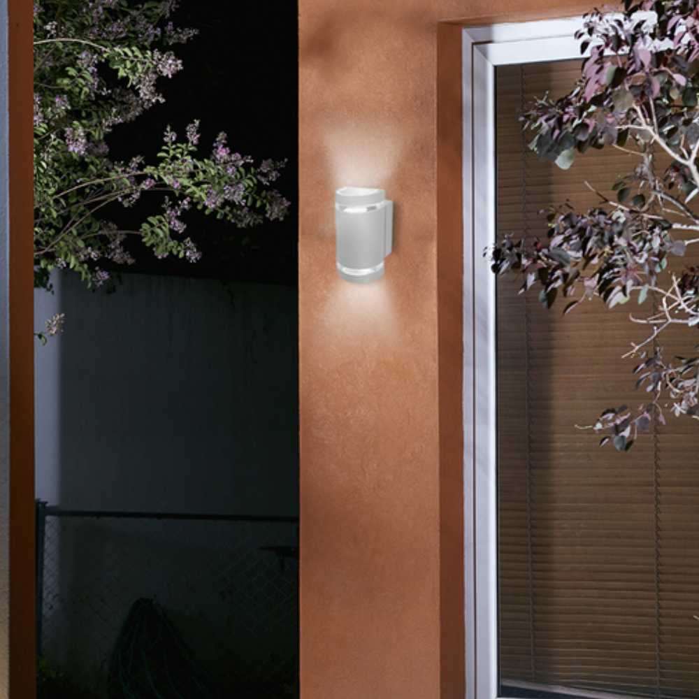 KIT DE 2 PIEZAS DE LAMPARA DE EXTERIOR TOLEDO TECNOLITE PARA SOBREPONER BASE GU10 SATINADO