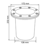 KIT DE 2 PIEZAS DE LAMPARA DE EXTERIOR LED CUENCA I TECNOLITE DE PISO EMPOTRABLE 90W IP65 BASE E27 NO INCLUYE FOCO
