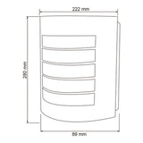 KIT DE 2 PIEZAS DE LÁMPARA DE EXTERIOR TURIN TECNOLITE PARA SOBREPONER BASE E27 SATINADO