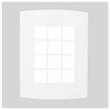 KIT DE 2 PIEZAS DE LÁMPARA DE EXTERIOR TURIN I TECNOLITE PARA SOBREPONER BASE E27 BLANCO