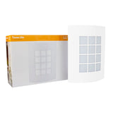 KIT DE 2 PIEZAS DE LÁMPARA DE EXTERIOR TURIN I TECNOLITE PARA SOBREPONER BASE E27 BLANCO