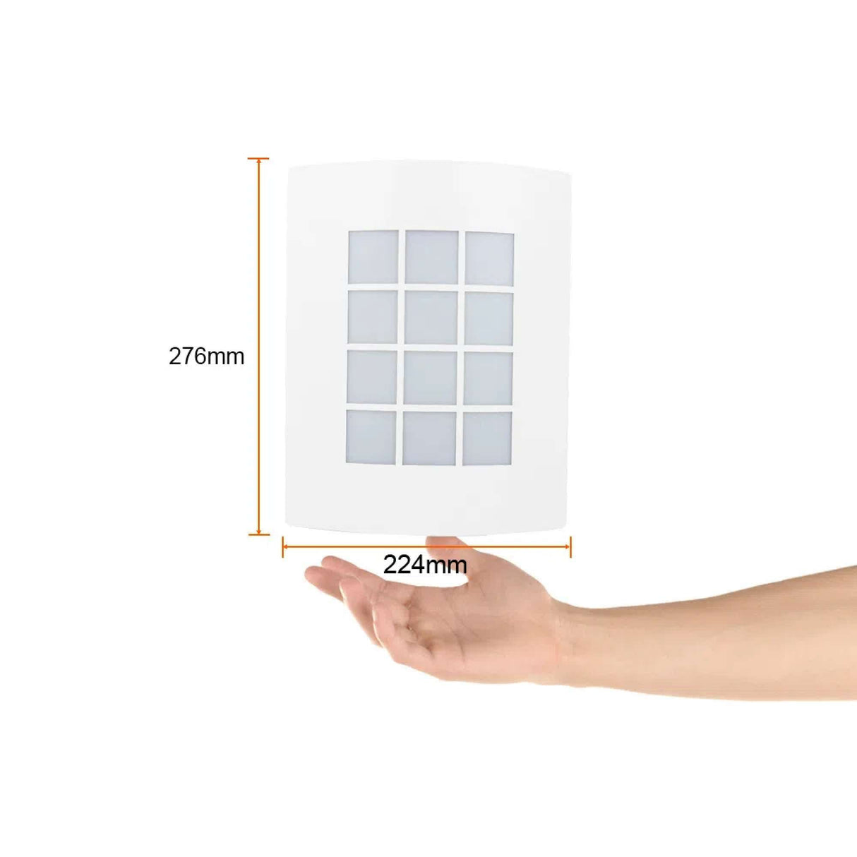 KIT DE 2 PIEZAS DE LÁMPARA DE EXTERIOR TURIN I TECNOLITE PARA SOBREPONER BASE E27 BLANCO