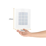 KIT DE 2 PIEZAS DE LÁMPARA DE EXTERIOR TURIN I TECNOLITE PARA SOBREPONER BASE E27 BLANCO