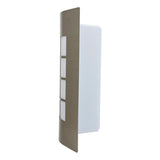 KIT DE 2 PIEZAS DE LAMPARA DE EXTERIOR TURIN I TECNOLITE PARA SOBREPONER BASE E27 SATINADO