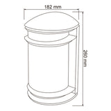 KIT DE 3 PIEZAS DE LÁMPARA DE EXTERIOR URBINO TECNOLITE PARA SOBREPONER BASE E27 BLANCO