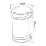 KIT DE 3 PIEZAS DE LÁMPARA DE EXTERIOR URBINO TECNOLITE PARA SOBREPONER BASE E27 SATINADO