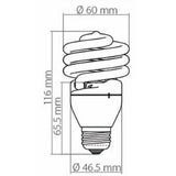 KIT DE 19 PIEZAS DE FOCO FLUORESCENTE TECNOLITE 23W LUZ DE DIA BASE E27