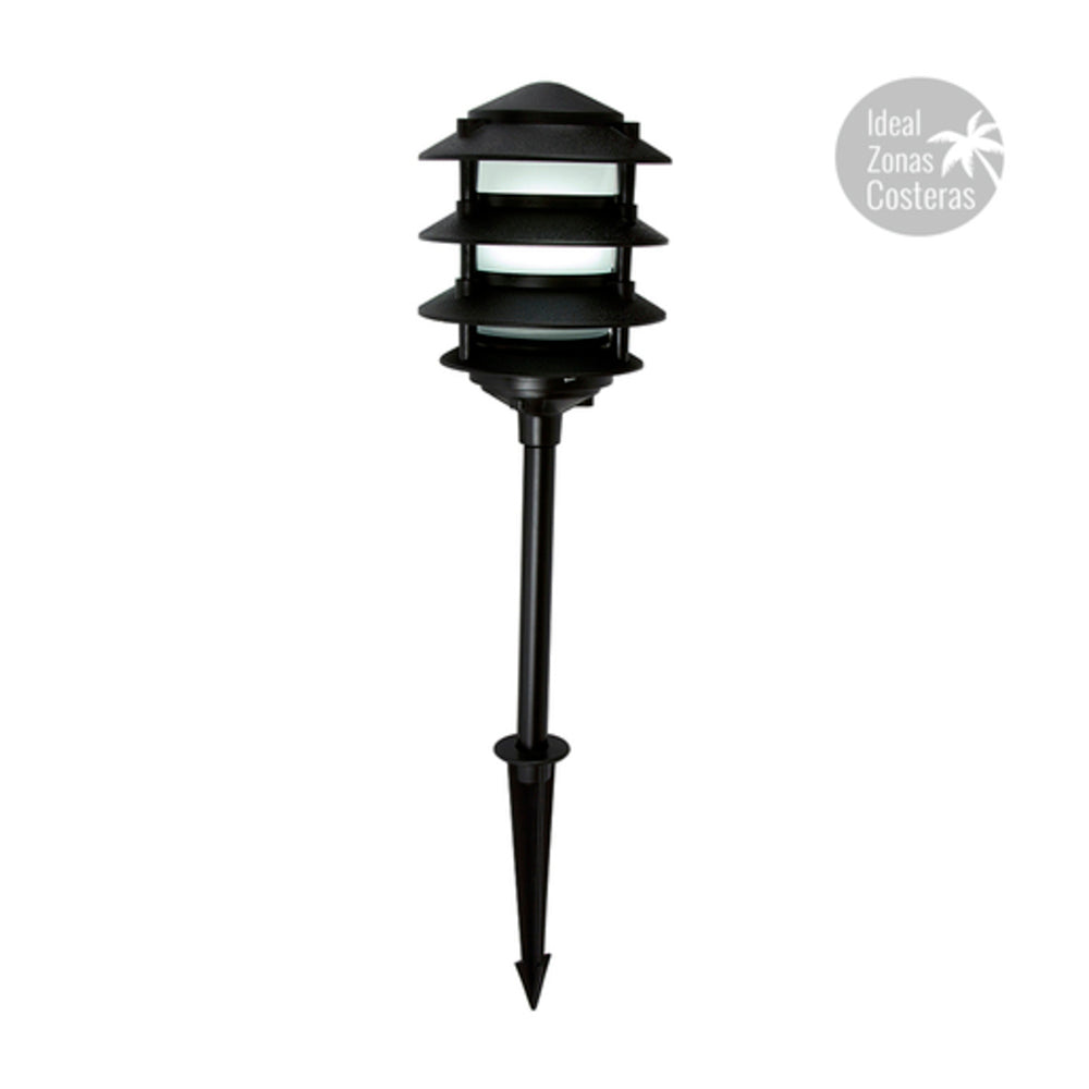 KIT DE 2 PIEZAS DE MINI POSTE ANTEQUERA I TECNOLITE DE EXTERIOR ESTACA IP44 BASE E27