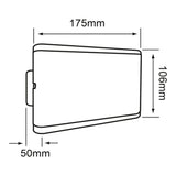 KIT DE 2 PIEZAS DE LAMPARA DE EXTERIOR LED ACANTHUS TECNOLITE PARA SOBREPONER 12W LUZ SUAVE CALIDA