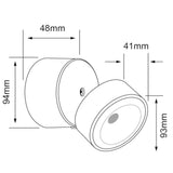 KIT DE 2 PIEZAS DE LAMPARA DE EXTERIOR LED PROCYON TECNOLITE PARA SOBREPONER 10W LUZ SUAVE CALIDA