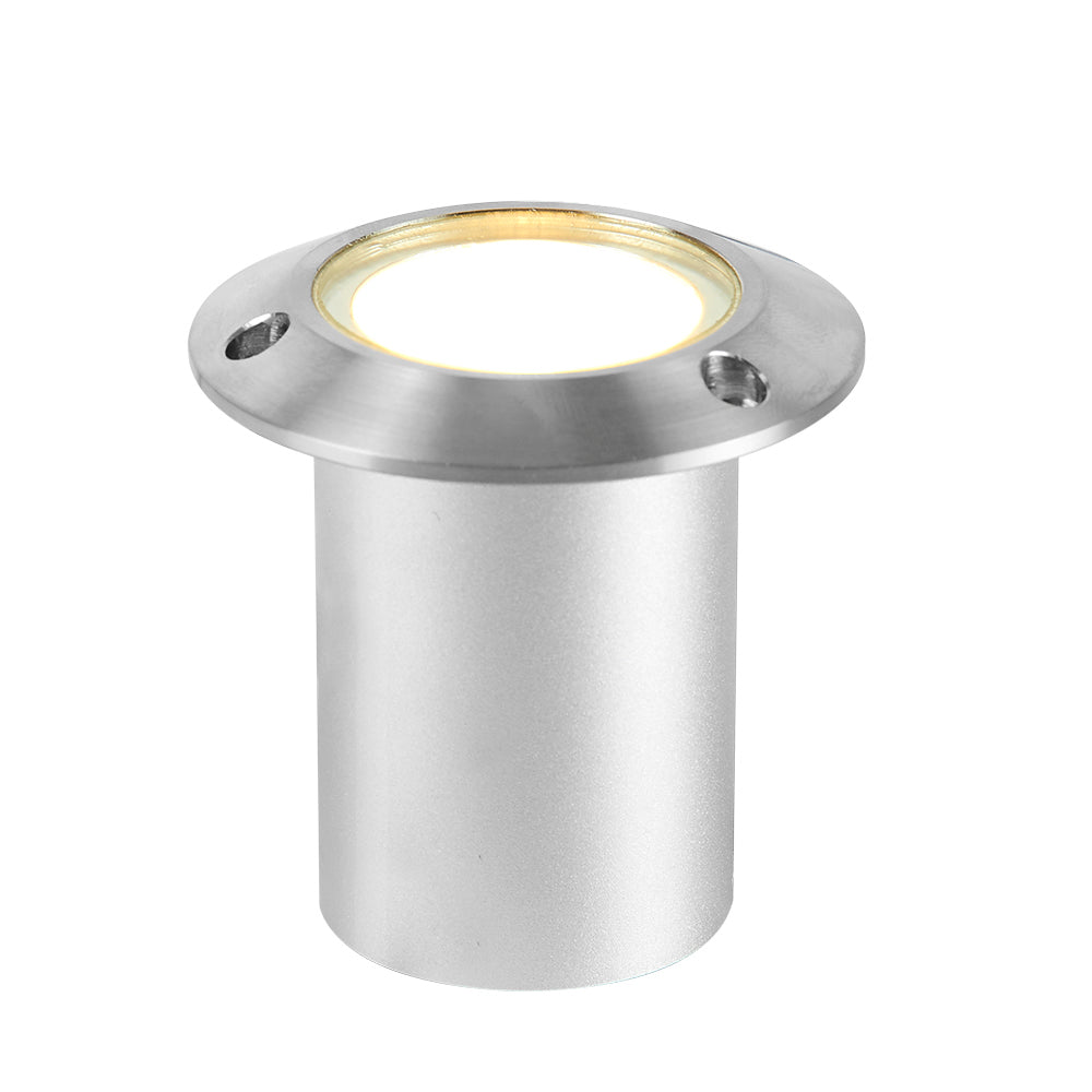 KIT DE 2 PIEZAS DE LAMPARA DE EXTERIOR LED ADANA TECNOLITE DE PISO EMPOTRABLE 5W LUZ SUAVE CALIDA IP65 LED INTEGRADO