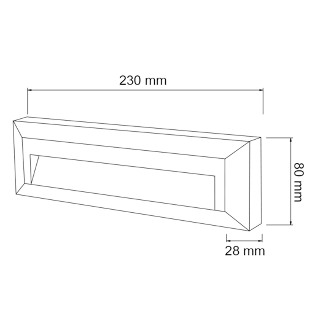 KIT DE 2 PIEZAS DE LAMPARA DE EXTERIOR LED TECNOLITE ANSHAN PARA SOBREPONER 1.5W LUZ BLANCA NEUTRA BLANCO