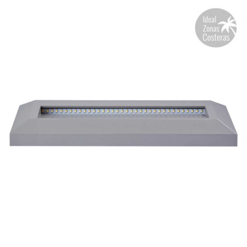 KIT DE 2 PIEZAS DE LAMPARA DE EXTERIOR LED TECNOLITE ANSHAN PARA SOBREPONER 1.5W LUZ BLANCA NEUTRA GRIS