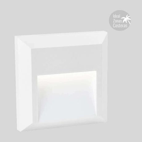 KIT DE 2 PIEZAS DE LÁMPARA DE EXTERIOR LED TECNOLITE ANSHAN I PARA SOBREPONER 1W LUZ BLANCA NEUTRA BLANCO