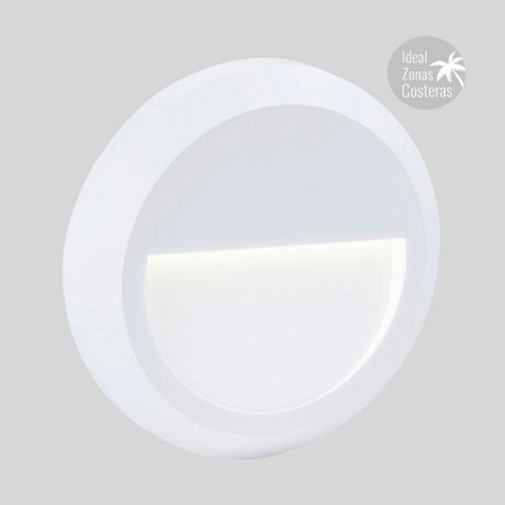 KIT DE 2 PIEZAS DE LÁMPARA LED DE EXTERIOR ANSHAN II TECNOLITE PARA SOBREPONER 1W LUZ BLANCA NEUTRA BLANCO