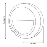 KIT DE 2 PIEZAS DE LÁMPARA LED DE EXTERIOR ANSHAN II TECNOLITE PARA SOBREPONER 1W LUZ BLANCA NEUTRA BLANCO