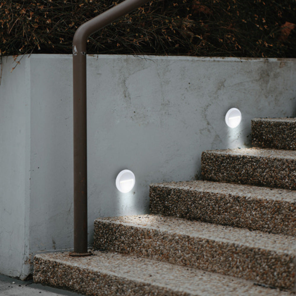 KIT DE 2 PIEZAS DE LÁMPARA LED DE EXTERIOR ANSHAN II TECNOLITE PARA SOBREPONER 1W LUZ BLANCA NEUTRA BLANCO