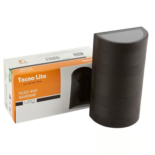 KIT DE 2 PIEZAS DE LAMPARA DE EXTERIOR LED RAVENNE TECNOLITE PARA SOBREPONER 6W LUZ BLANCA NEUTRA