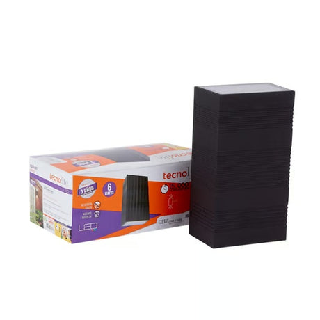 KIT DE 2 PIEZAS DE LAMPARA DE EXTERIOR LED RAWENNA TECNOLITE PARA SOBREPONER 6W LUZ BLANCA NEUTRA