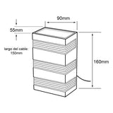 KIT DE 2 PIEZAS DE LAMPARA DE EXTERIOR LED RAWENNA TECNOLITE PARA SOBREPONER 6W LUZ BLANCA NEUTRA