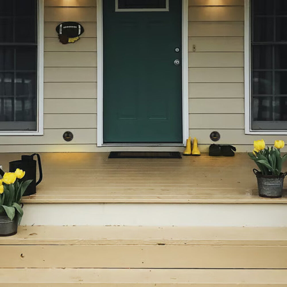 KIT DE 2 PIEZAS DE LÁMPARA DE CORTESÍA LED CASPE I TECNOLITE PARA SOBREPONER 1W IP44 LUZ BLANCA CALIDA BRILLANTE