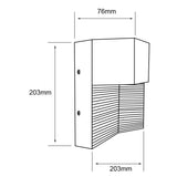 KIT DE 2 PIEZAS DE LAMPARA DE EXTERIOR LED SPECTRUM TECNOLITE PARA SOBREPONER 8W LUZ SUAVE CALIDA NEGRO