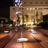 KIT DE 2 PIEZAS DE LÁMPARA DE EXTERIOR LED CERES TECNOLITE DE PISO EMPOTRABLE 1W LUZ SUAVE CÁLIDA LED INTEGRADO