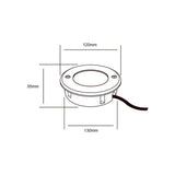 KIT DE 2 PIEZAS DE LÁMPARA DE EXTERIOR LED RUTA TECNOLITE DE PISO EMPOTRABLE 9W LUZ SUAVE CÁLIDA LED INTEGRADO