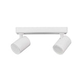 KIT DE 2 LUMINARIOS 2 LUCES PARA SOBREPONER EN TECHO DIRIGIBLE 70W 100-240 VOLTS BASE GU10 COLOR BLANCO CALUX