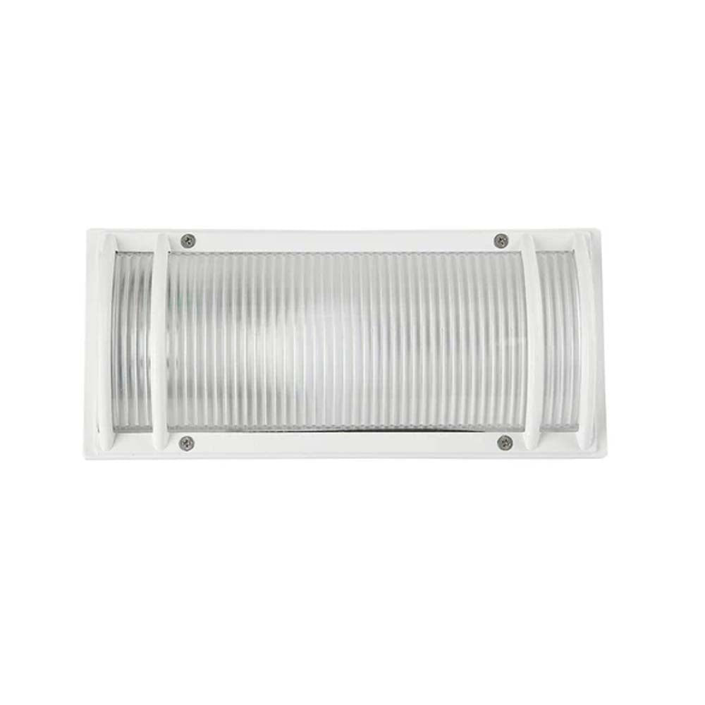 KIT DE 2 LAMPARAS DE EXTERIOR MODELO TREZZA PARA SOBREPONER BASE E-27 COLOR BLANCO TECNOLITE