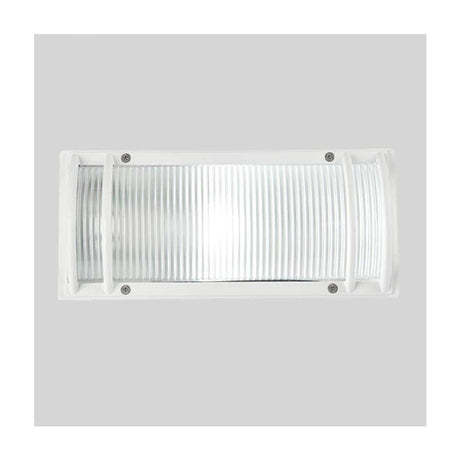 KIT DE 2 LAMPARAS DE EXTERIOR MODELO TREZZA PARA SOBREPONER BASE E-27 COLOR BLANCO TECNOLITE