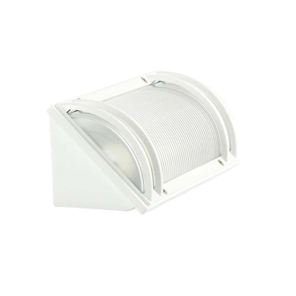 KIT DE 2 LAMPARAS DE EXTERIOR MODELO TREZZA PARA SOBREPONER BASE E-27 COLOR BLANCO TECNOLITE