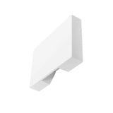 KIT DE 4 LUMINARIOS DE PARED MONTAJE SOBREPONER FORMA RECTANGULAR  10W EN LUZ CALIDA COLOR BLANCO ILUMILEDS