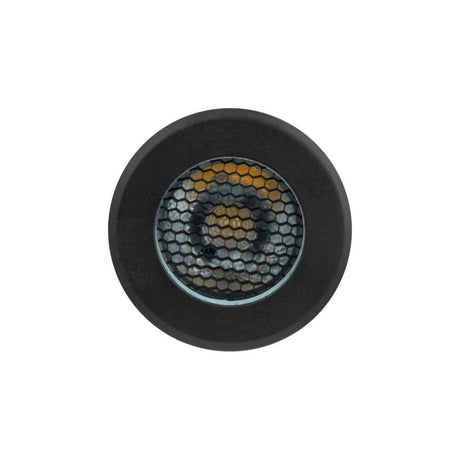 KIT DE 2 LUMINARIOS DE PISO PARA EMPOTRAR REDONDO LUZ BLANCO CALIDO 5W EN COLOR NEGRO ILUMILEDS