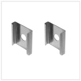 KIT DE 2 PIEZAS DE CONJUNTO QUE CONTIENE PERFIL RECTO DE ALUMINIO 2 MT. MICA DIFUSA NEGRA 2 MTS. 2 TAPAS LATERALES Y 2 GRAPAS IP20 COLOR NEGRO ILUMILEDS